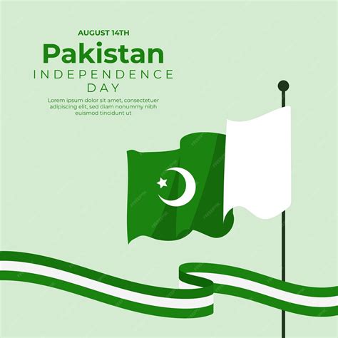 Premium Vector | Pakistan Independence Day Vector Template Post Design Pakistan Flag Illustration