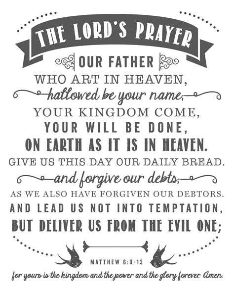 The Lord's Prayer Print - Sincerely, Sara D. | Home Decor & DIY Projects