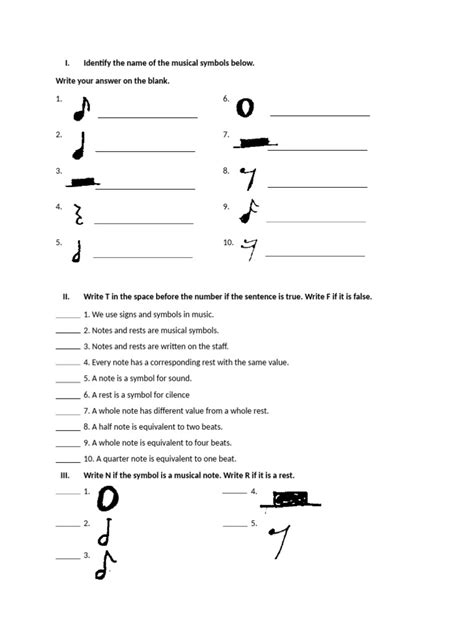 Image result for Musical Notes Test