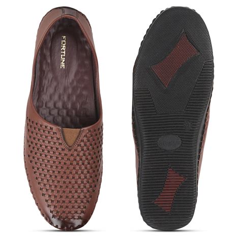 Buy Fortune Tan Casual Mojari Loafers Shoes For Men AVN-40 By Liberty