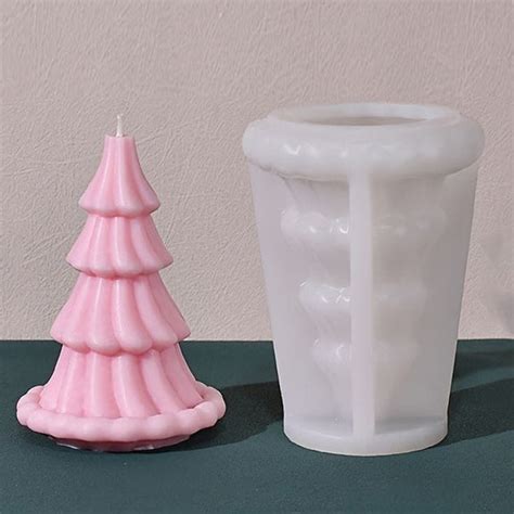 Lyba Moulds 3D Christmas Tree Chocolate Candle Silicone Mould