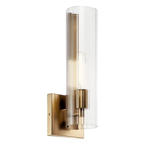 Kichler Jemsa 4.75-in 1-Light Brass Modern/Contemporary Vanity Light ...
