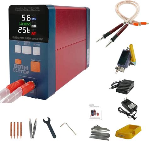 GLITTER 801H Battery Spot Welder 21 KW Capacitor Energy Storage Pulse Welding Machine, Mini ...