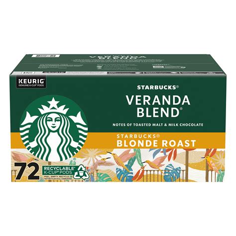Starbucks Blonde Roast Coffee K-Cups , Veranda Blend (72 ct.) - Best ...