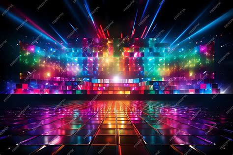 Premium Photo | Background of Nightclub Backdrop Dance Floor Background ...