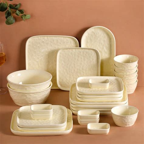 Amber Clay 22 Piece Dinnerset For 6 Online - Premium Dinner Set | Nestasia