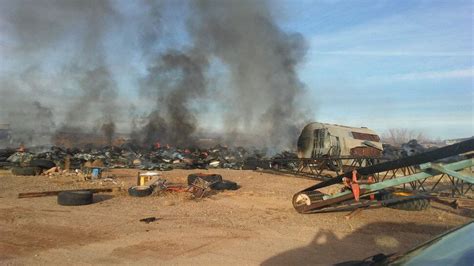 Tire fire shoots flames into the night sky on Utah-Arizona border - The ...