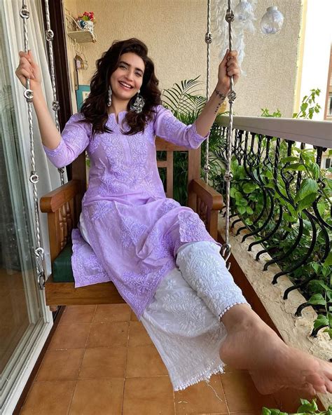 Purple Rayon Cotton Chikankari Kurta With Palazzo – SurtiSilk