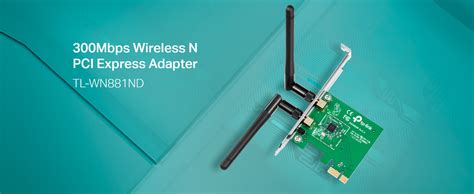 TP-Link TL-WN881ND 300 Mbps Wireless N PCI Express Adapter, PCIe ...