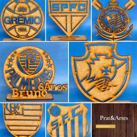 Kit 10 Centro De Mesa Times Futebol com nomes | Shopee Brasil