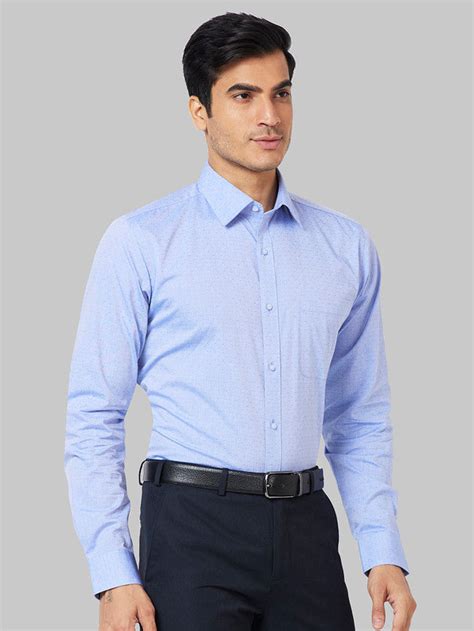 Raymond Blue Dobby Slim Fit Cotton Formal Shirt – MyRaymond