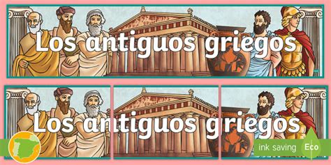 Pancarta: Los antiguos griegos