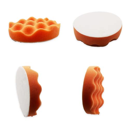 Malfah Auto Car Detailing Wave Polishing Pads Sponge Buffing Waxing Pad ...