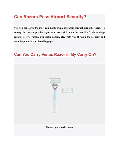 PPT - Can You Bring a Razor on a Plane? TSA Rules Must Know PowerPoint ...