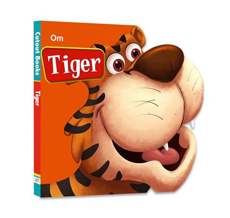 Om Books International Tiger ( Animals and Birds )- Cutout Board Books ...
