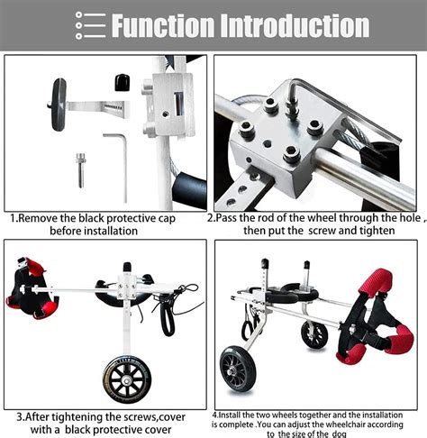 ZIMGOD Folding Dog Cart/Wheelchair, Disabled Pet Doggie India | Ubuy