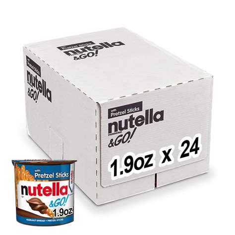 Amazon.com : Nutella & GO! Hazelnut and Cocoa Spread with Pretzel ...