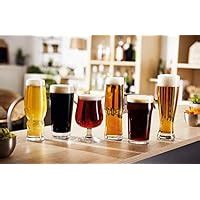 Buy Luminarc 6 Piece Arc International Assorted Craft Brew Glasses Set ...