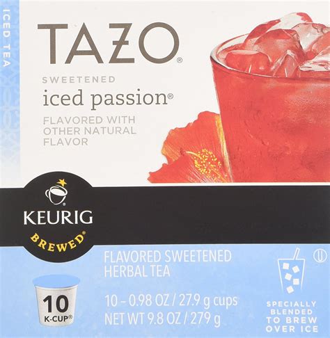 Tazo Sweetened Passion Iced Tea, K-Cup for Keurig Brewers, 60 Count N7 ...