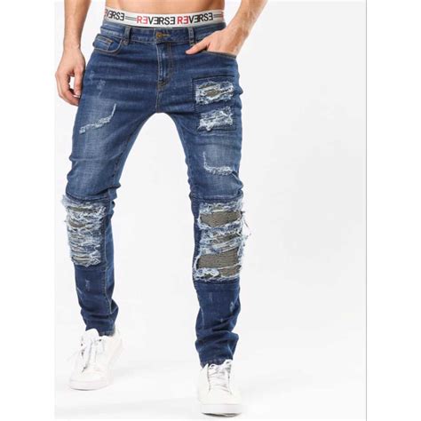 L'monte High Distressed Biker Jeans – Lmonte International
