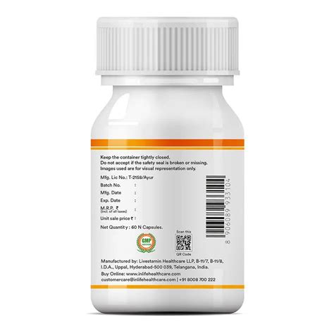 Inlife Bioavailable Curcumin Supplement, 600mg, Veg. Capsules