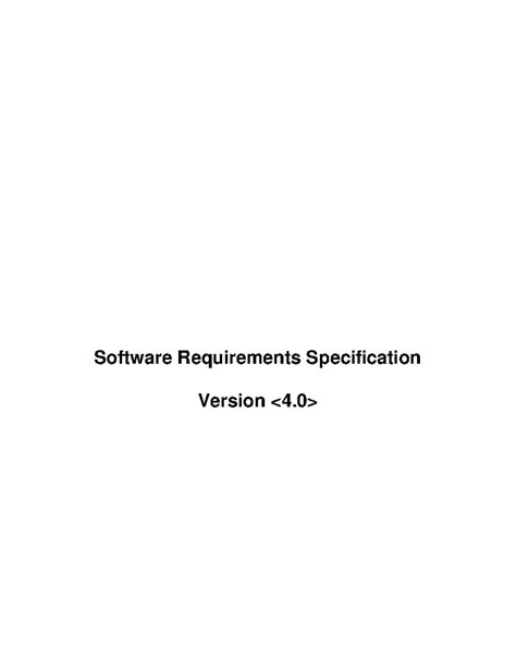 SRS TAXI - Software Requirements Specification Version e-Store Project ...