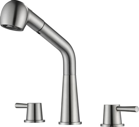 RULIA Kitchen Faucet, 2 Handles Kitchen Sink Faucet, 3 Holes Sink ...