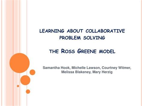 Image result for Ross Greene Collaborative Problem Solving