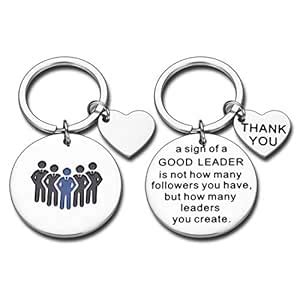 Leader Gifts Appreciation Keychain for Boss Colleague Coworker Friend ...
