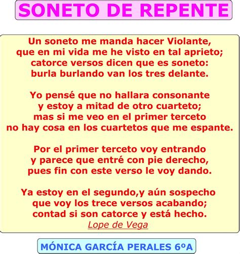 EL BLOG DE LOS SEXTOS: SONETO DE REPENTE