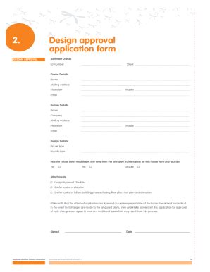 Fillable Online Design approval application form 2. Fax Email Print ...