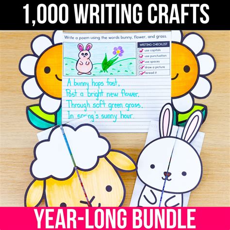 1,000 Writing Crafts + Prompts YEAR-LONG BUNDLE - My Nerdy Teacher