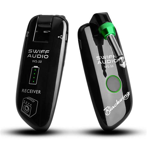 SWIFF Rechargeable Guitar Wireless System Transmitter Receiver with 50m ...