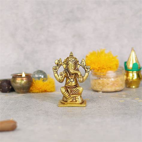 Brass Ganesha Idols at Best Price in India – Spiritual Senses