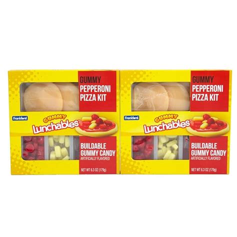 Buy Kraft Lunchables Gummy Candy Pepperoni Pizza Kit, 2pk, 12.6oz ...
