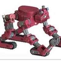 Transformer robot turns into a tank