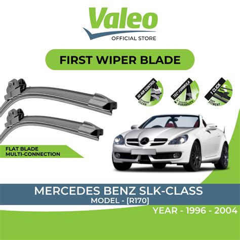 VALEO First for Mercedes Benz SLK-Class [R170] | 1996 - 2004 -[Flat Blade] | Windshield Wiper ...