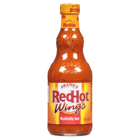 Frank's RedHot Nashville Hot Wings Sauce, 12 fl oz - The Fresh Grocer