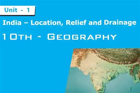 India - Location, Relief and Drainage | 10th Geography TNPSC Online Test
