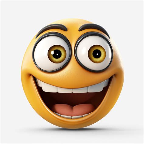Grinning Face with Big Eyes emoji on white background high 30687991 Stock Photo at Vecteezy