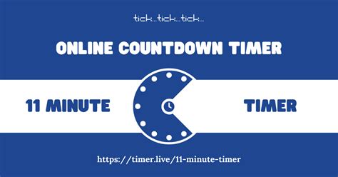 11 Minutes Timer (No Ads, Big, Free Customize)