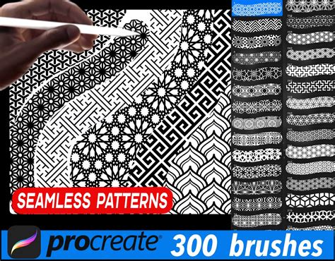 300 seamless patterns brushes | Brushes ~ Creative Market
