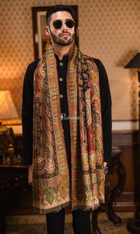 Pashtush Mens Paisley Weave Ethnic Stole, Soft And Warm – Pashtush ...