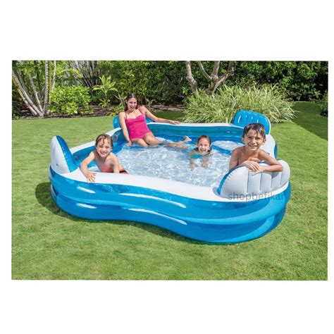 New Intex Swim Center Family Lounge Pool – Inflatable Pool for Summer ...