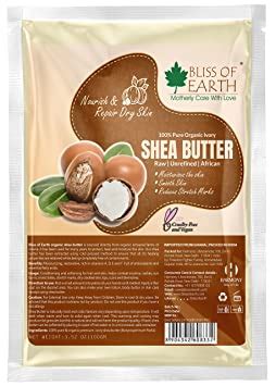 Buy Bliss of Earth 100% Organic Raw Unrefined Ivory Shea Butter For ...