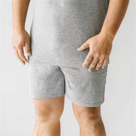 Heather Gray Men's Pajama Shorts - Little Sleepies