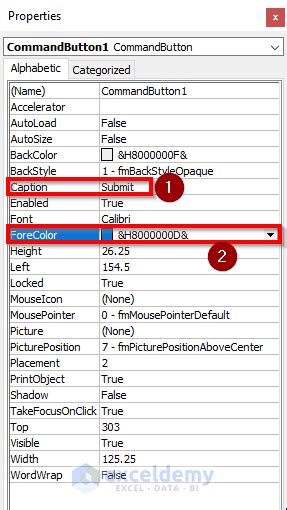 Image result for VBA Submit Button Code
