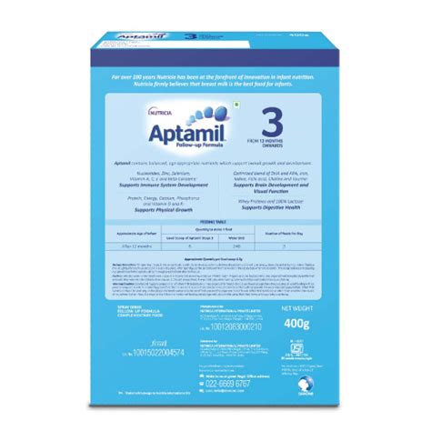 Aptamil Follow Up Formula Stage 3 - 400 gm : Buy Aptamil Follow Up ...