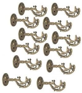 Panthera Gold Rod Rail Bracket, Curtain Knobs Metal Price in India ...