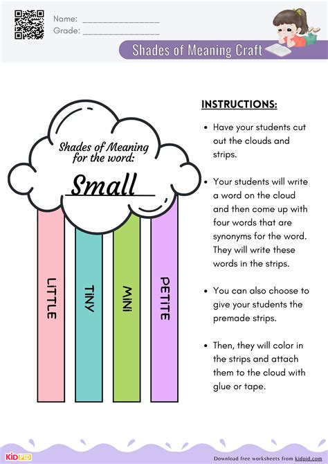 Synonyms & Antonyms Worksheets For Kindergarten To Grade 5 - Kidpid